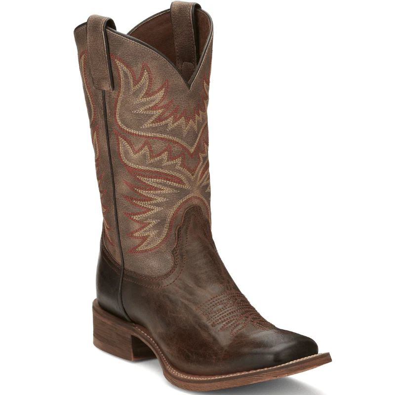 NOCONA | WOMEN'S SIERRA ANTIQUED BROWN SQUARE TOE WESTERN BOOTS HR4501-Antiqued Brown