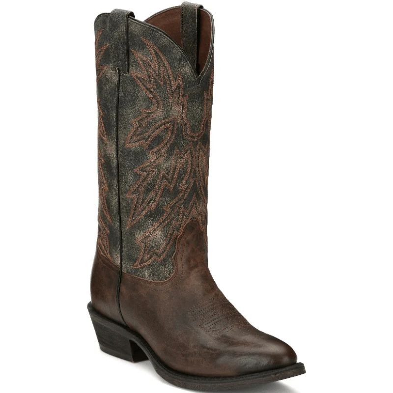 NOCONA | MEN'S MITCHELL ANTIQUED BROWN ROUND TOE WESTERN BOOTS HR5575-Antiqued Brown