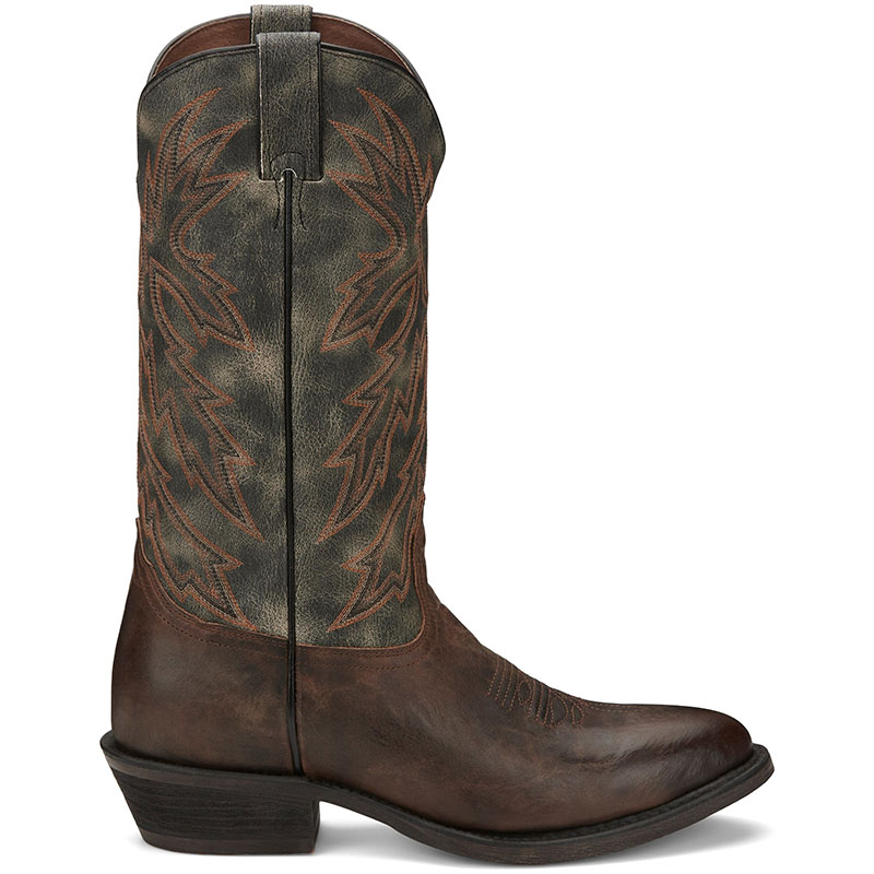 NOCONA | MEN'S MITCHELL ANTIQUED BROWN ROUND TOE WESTERN BOOTS HR5575-Antiqued Brown