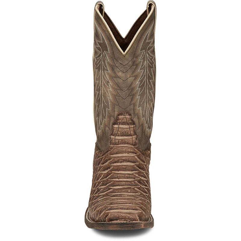 NOCONA | MEN'S MESCALERO RUGGED SNAKE PRINT WESTERN BOOTS HR5604-Brown