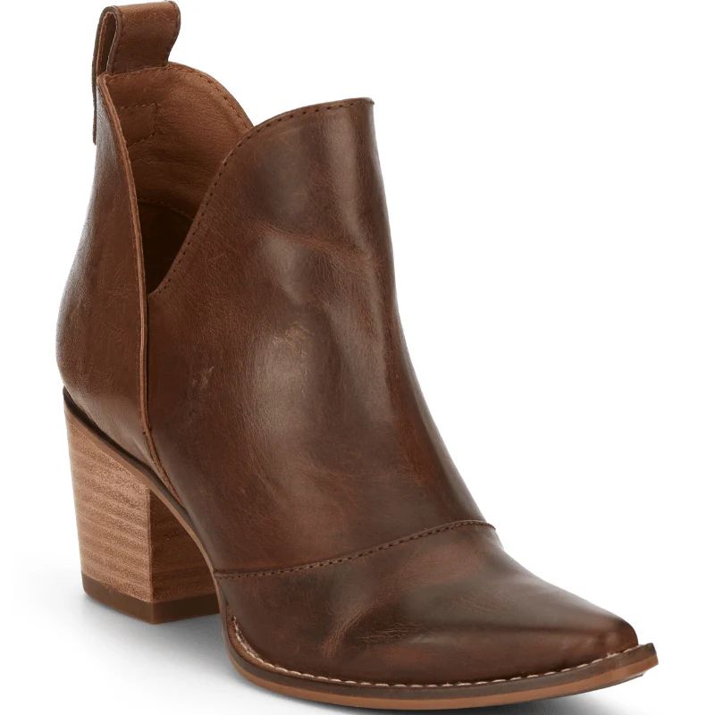 NOCONA | WOMEN'S MICKI BROWN COWHIDE FASHION BOOTIES ME1921-Brown