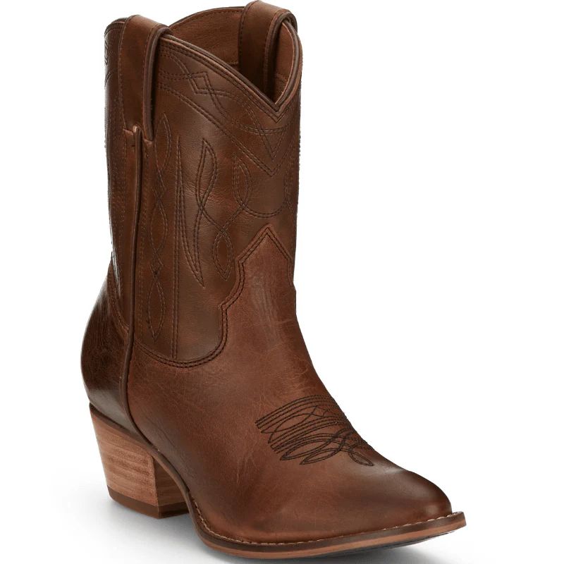 NOCONA | WOMEN'S EVA HONEY BROWN ROUND TOE BOOTIES ME1925-Brown