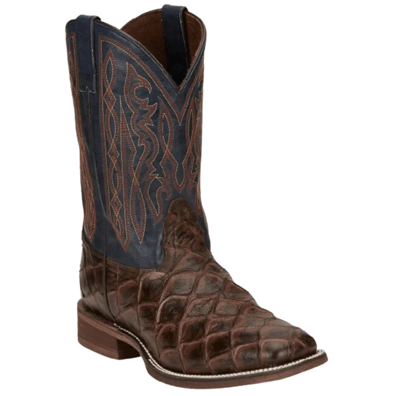 NOCONA | MEN'S TURNER CHOCOLATE PIRARUCU PRINT WESTERN BOOTS NB5560-Brown