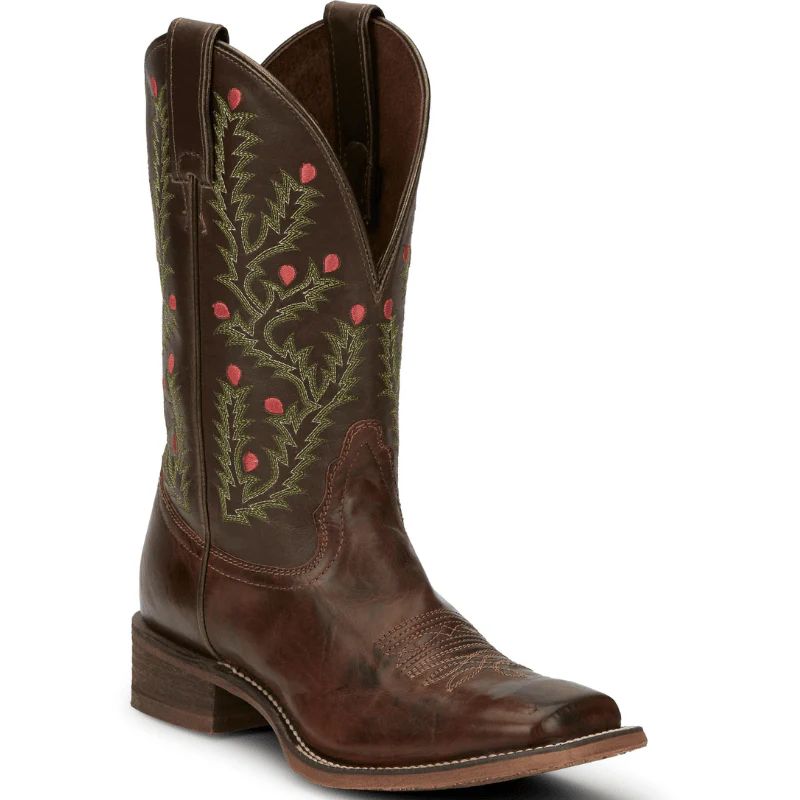 NOCONA | WOMEN'S TORI BROWN W/ CACTUS EMBROIDERY WESTERN BOOTS NL5447-Brown