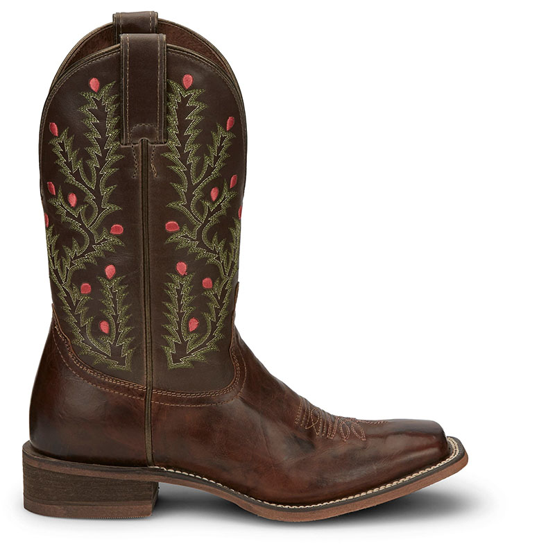 NOCONA | WOMEN'S TORI BROWN W/ CACTUS EMBROIDERY WESTERN BOOTS NL5447-Brown